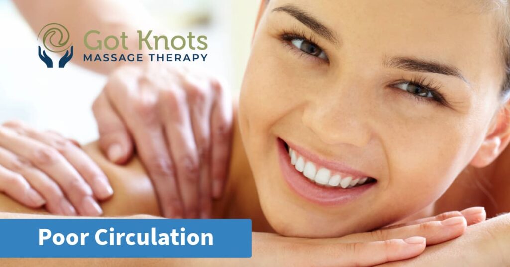 Massage helps with poor circulation in the winter