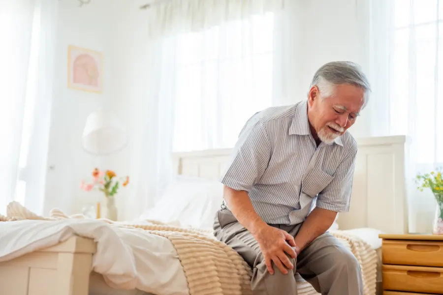 Senior Citizen With Knee Osteoarthritis Pain